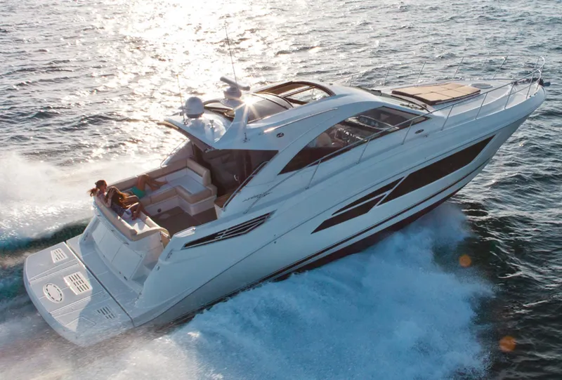 Slide: The Image of Manufacturer Provided Image: 2017 Sea Ray Sundancer 510 cruising on open water. - 8
