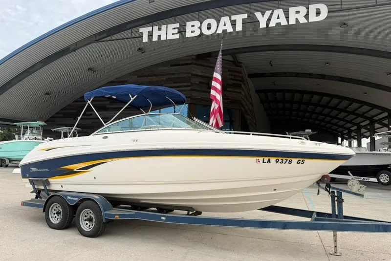 Slide: The Image of 2001 Chaparral 230 SSi boat on trailer at The Boat Yard. - 19