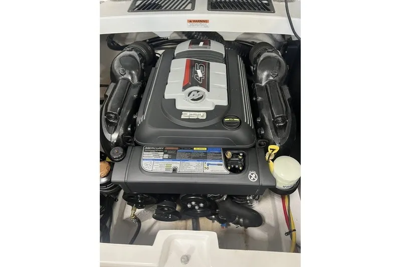 Slide: The Image of 2023 Monterey 238SS Super Sport engine, featuring a powerful Mercury 4.5L motor. - 17