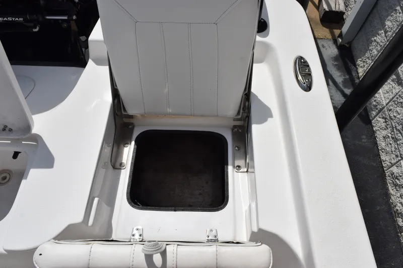 Slide: The Image of Blazer Bay 2020 boat seat with storage compartment, 2023 model. - 13