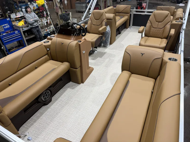 Slide: The Image of Tahoe Sport 2180 Quad Lounge & Honda 4-Stroke EFI 2027 - 28