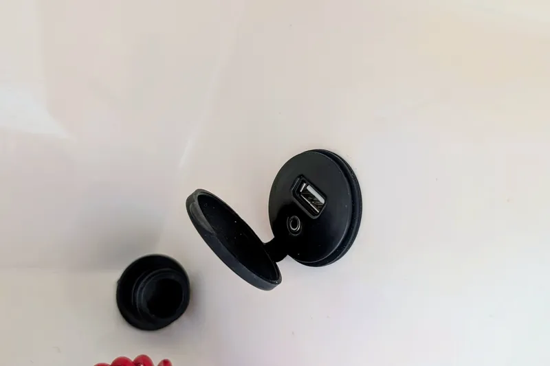 Slide: The Image of USB port on 2026 Sea Born LX22 Center Console boat. - 16
