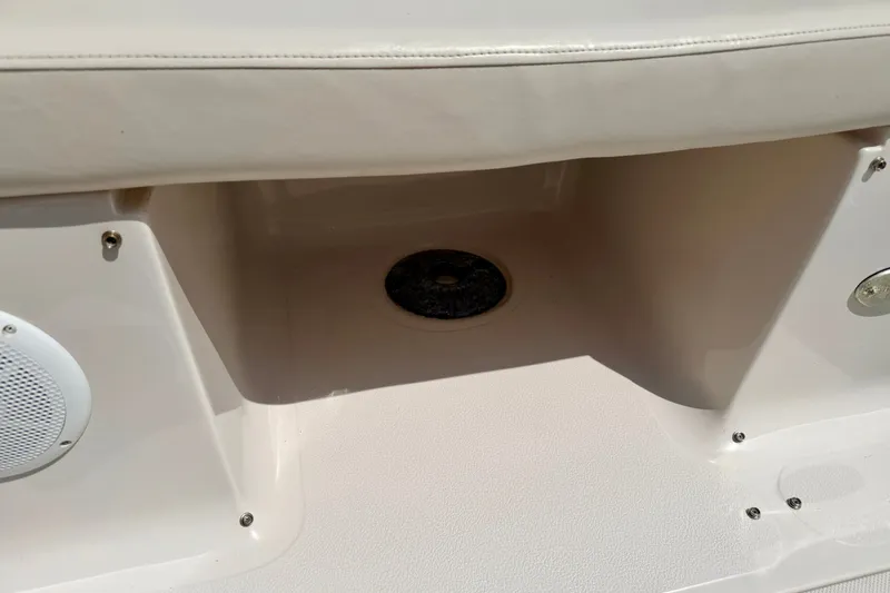 Slide: The Image of 2008 Starcraft Aurora Star Step 190 IO boat interior storage compartment. - 43