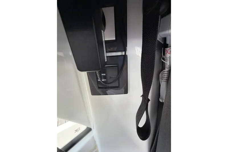 Slide: The Image of Control panel of 2023 Beneteau Antares 11 OB boat with safety strap. - 85
