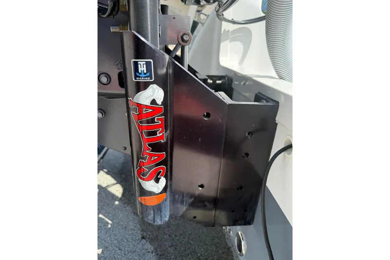 Slide: The Image of Atlas jack plate on 2022 Tidewater 2410 Bay Max boat. - 48