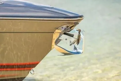 Slide: The Image of Sleek 2021 Concept 44' Open Deck boat with modern design in clear waters. - 21