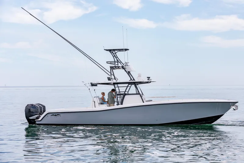 The Image of 2021 Invincible 39 Open Fisherman boat on calm ocean waters. - 0