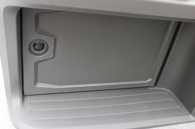 Slide: The Image of Storage compartment of 2027 Sun Tracker Fishin' Barge 20 DLX boat. - 34
