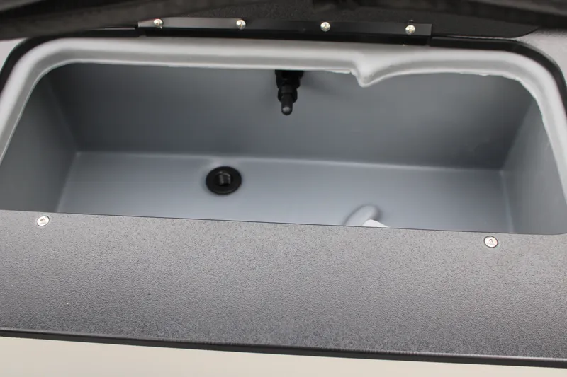 Slide: The Image of Livewell compartment of 2027 Sun Tracker Fishin' Barge 20 DLX pontoon boat. - 19