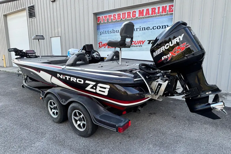 Slide: The Image of 2014 Nitro Z-8 boat with Mercury Pro XS engine at Pittsburg Marine. - 17