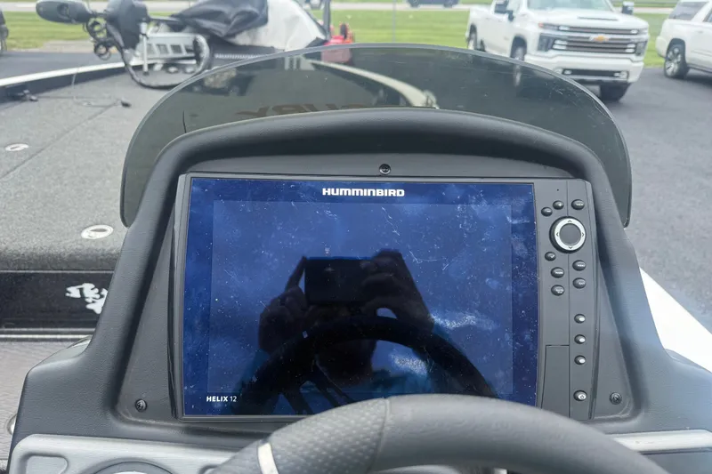 Slide: The Image of Dashboard of 2020 Caymas CX 20 PRO with Humminbird Helix 12 display. - 10