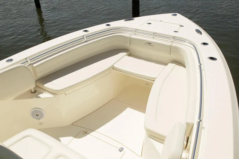 Slide: The Image of Manufacturer Provided Image: 2020 Cobia 301 Center Console boat with spacious seating area. - 5