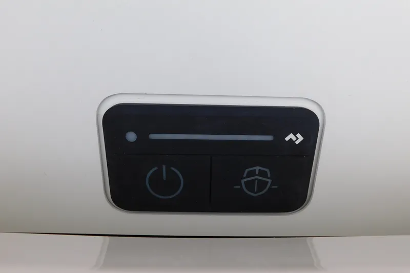 Slide: The Image of Control panel of Regulator 35, 2027 model, featuring power and security icons. - 51