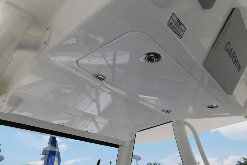 Slide: The Image of Interior view of 2027 Regulator 35 boat with Garmin equipment. - 67