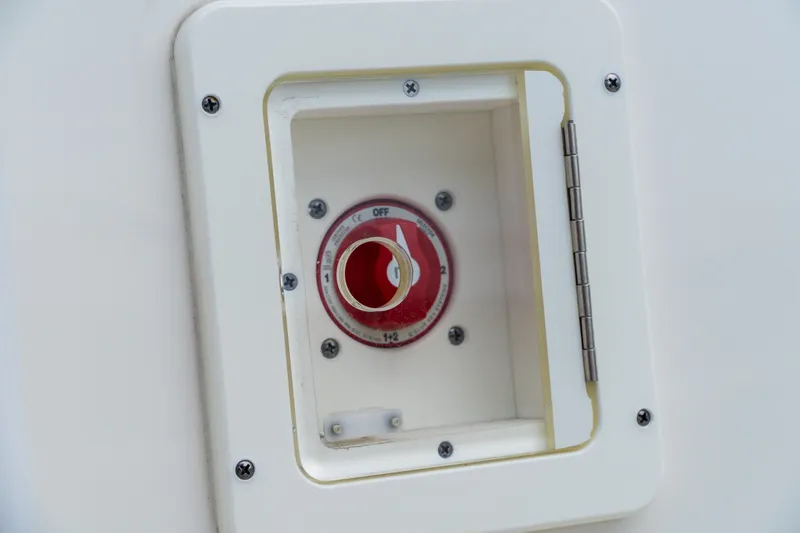 Slide: The Image of Battery switch on a 2021 Tidewater 2300 Carolina Bay boat. - 39