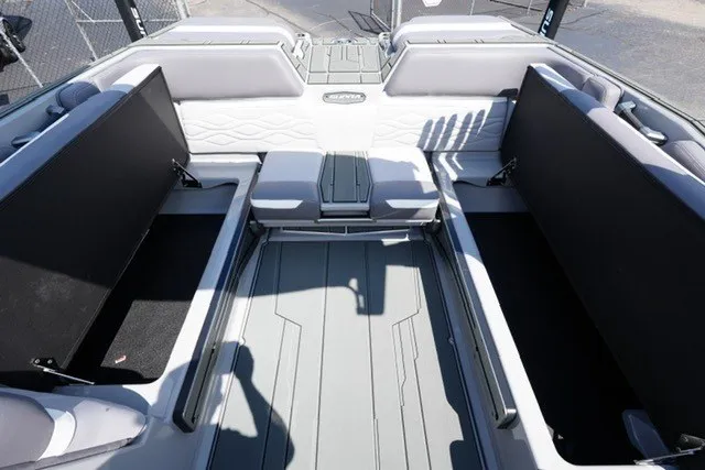 Slide: The Image of 2027 Supra SL boat interior with spacious seating and modern design. - 17