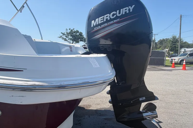 Slide: The Image of 2019 Tahoe 550 TS boat with Mercury FourStroke outboard motor. - 10