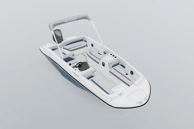 Slide: The Image of 2027 Hurricane SunDeck Sport 205 OB boat with sleek design and spacious seating. - 4