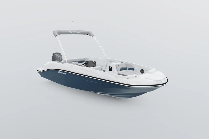 Slide: The Image of 2027 Hurricane SunDeck Sport 205 OB boat with sleek design and spacious seating. - 2
