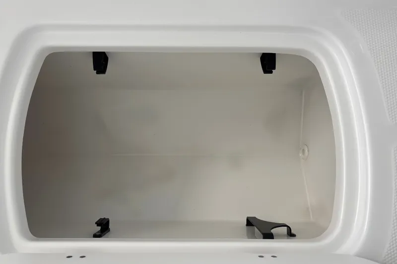Slide: The Image of Storage compartment of a 2027 Tahoe T16 boat, featuring a spacious interior design. - 28