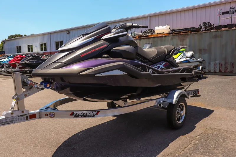 The Image of 2026 Yamaha WaveRunner FX SVHO on trailer, parked outdoors. - 0