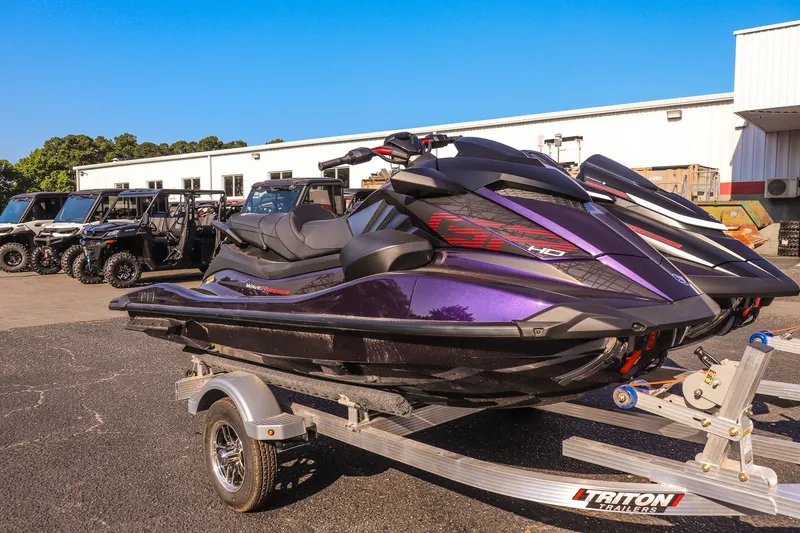 The Image of 2026 Yamaha WaveRunner GP HO on trailer, parked outdoors in a dealership lot. - 1