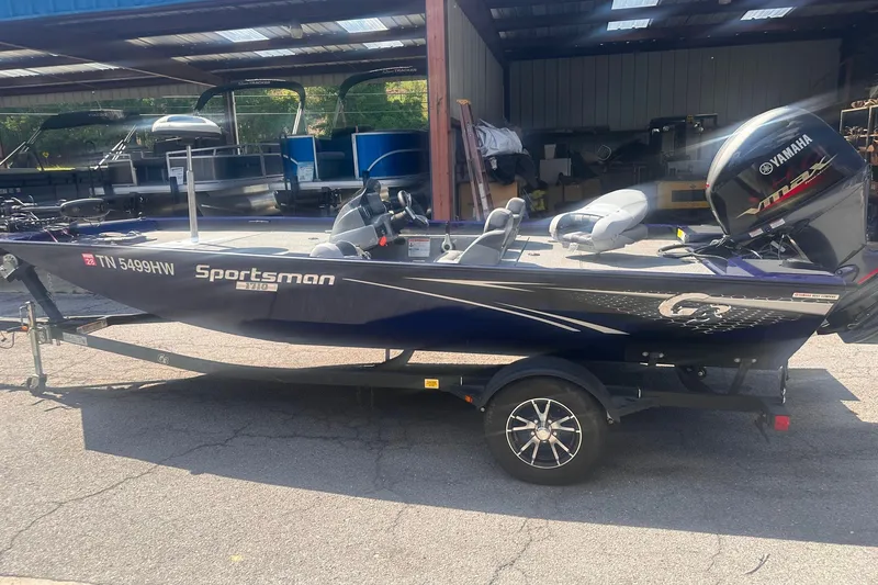The Image of 2023 G3 Sportsman 1710 boat with Yamaha engine on trailer. - 0