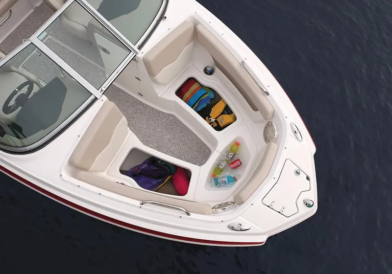 Slide: The Image of Manufacturer Provided Image: 2012 Chaparral 196 SSi boat interior with storage compartments and seating. - 23