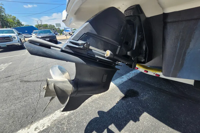 Slide: The Image of 2012 Chaparral 196 SSi boat propeller and outdrive on a sunny day. - 6