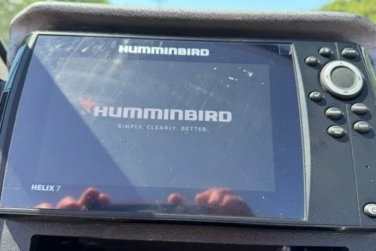 Slide: The Image of Humminbird Helix 7 fish finder on 2018 Ranger VS1670 SC boat dashboard. - 14