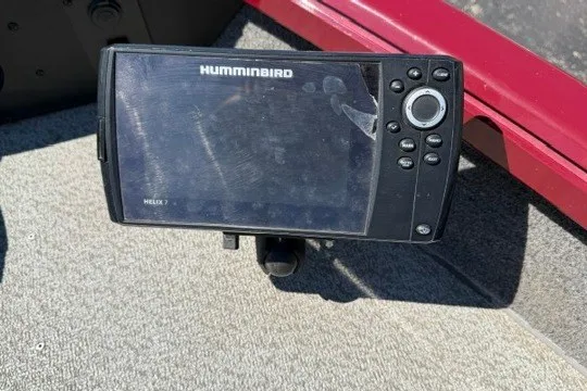 Slide: The Image of Humminbird Helix 7 fish finder on 2018 Ranger VS1670 SC boat dashboard. - 25