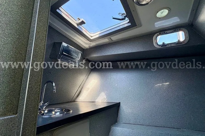 Slide: The Image of Interior of 2019 Armstrong Marine 38 Monohull with sink and skylight. - 46