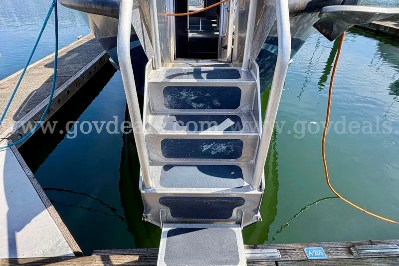 Slide: The Image of Staircase on 2019 Armstrong Marine 38 Monohull boat at dockside. - 16