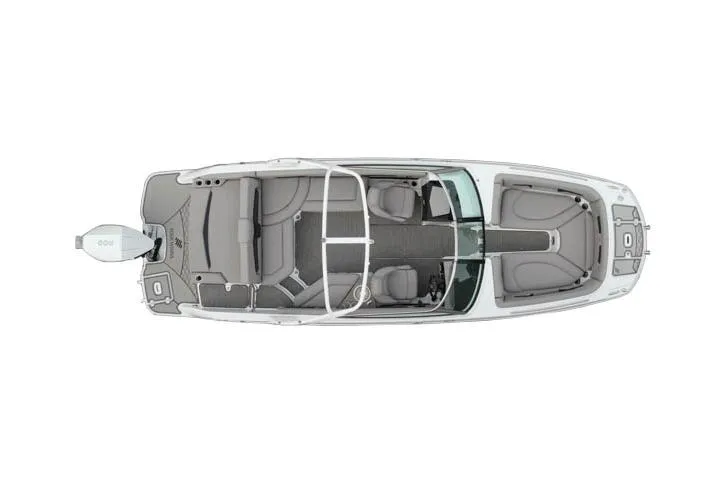 Slide: The Image of Manufacturer Provided Image: Top view of 2022 Four Winns HD8 OB boat layout. - 22