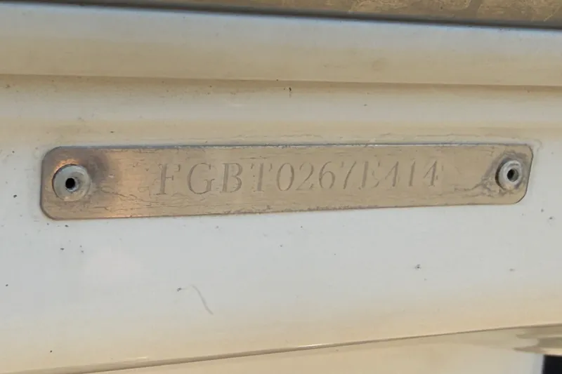 Slide: The Image of Hull identification number on 2014 Chaparral 226 SSi boat. - 36
