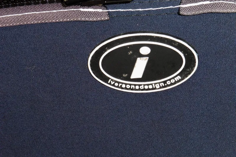Slide: The Image of Close-up of Iversons Design logo on Ericson 35.3, 1986 model. - 31