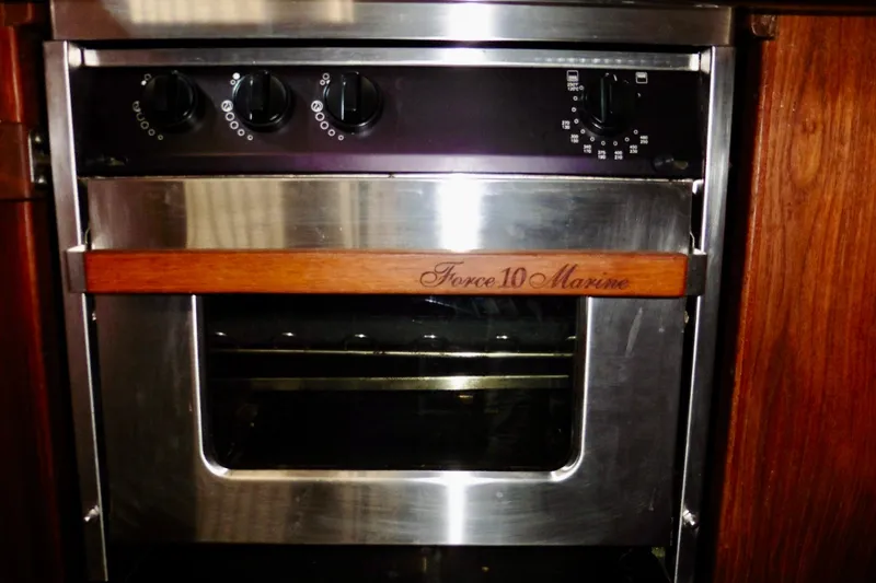 Slide: The Image of Force 10 Marine oven in 1986 Ericson 35.3 yacht kitchen. - 30