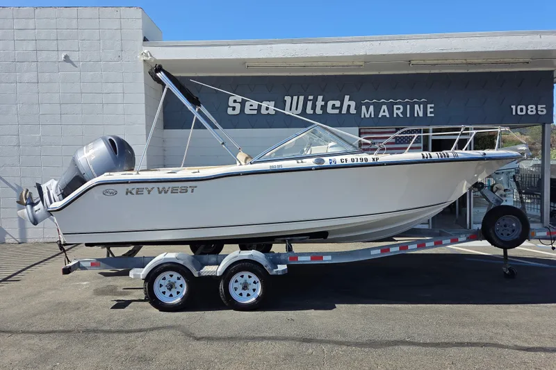 The Image of 2020 Key West 203 DFS boat on trailer at Sea Witch Marine dealership. - 0