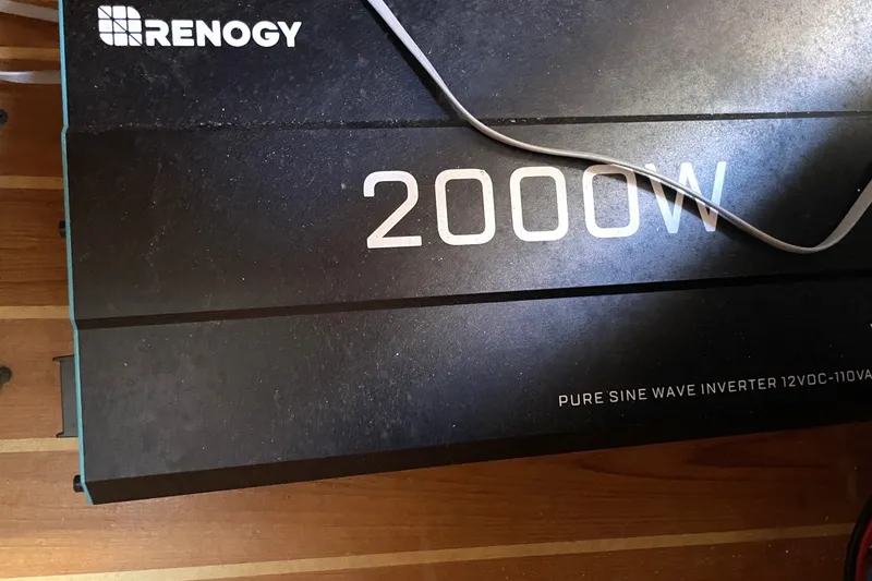 Slide: The Image of Renogy 2000W pure sine wave inverter on Catalina 350, 2004 model boat. - 25
