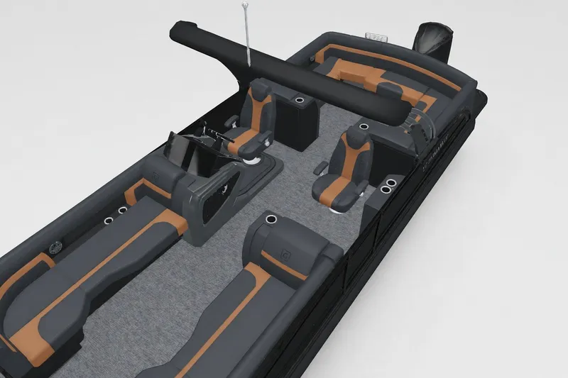 Slide: The Image of 2027 Godfrey Monaco 255 ULC pontoon boat with sleek seating and modern design. - 8