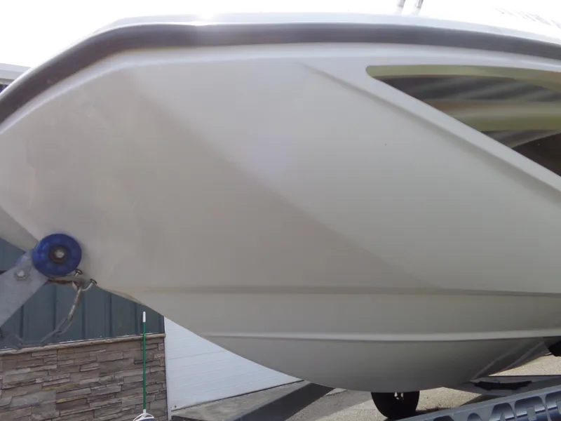 Slide: The Image of Close-up of the hull of a 2008 Sea-Doo Sport Boat, model 180 Challenger. - 5
