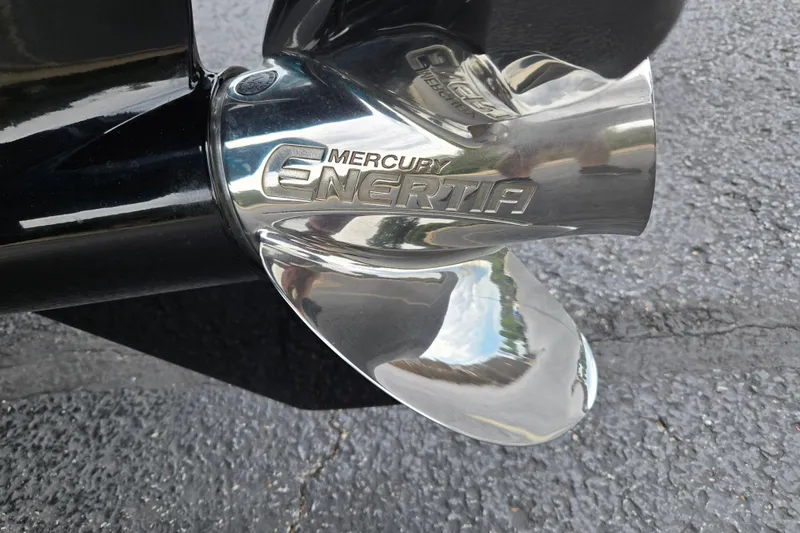 Slide: The Image of Close-up of Mercury Enertia propeller on Tahoe 2150, 2027 model. - 7