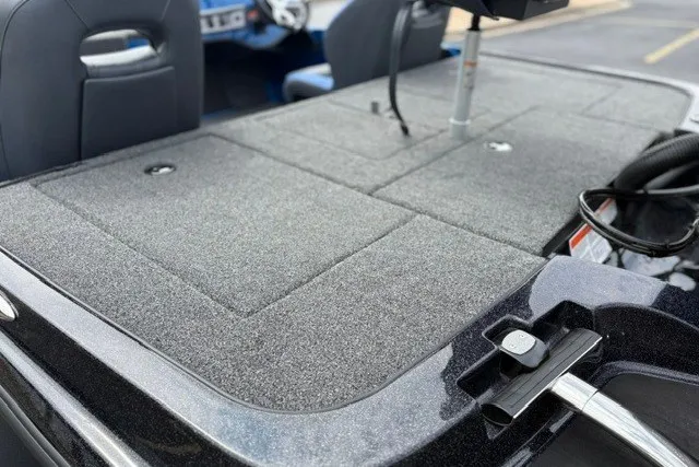 Slide: The Image of 2027 Nitro Z18 XL Pro boat deck with seating and storage compartments. - 17