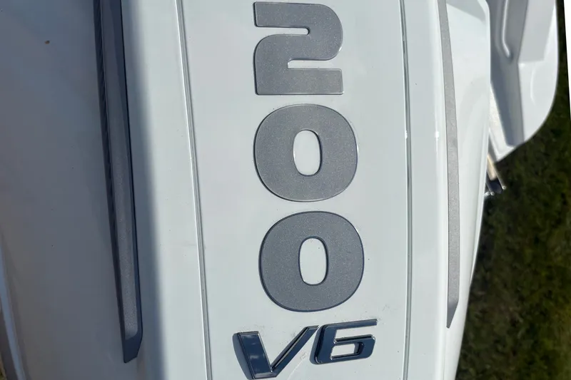 Slide: The Image of Mercury 200 V6 engine on 2027 Tahoe 2150 CC boat. - 24