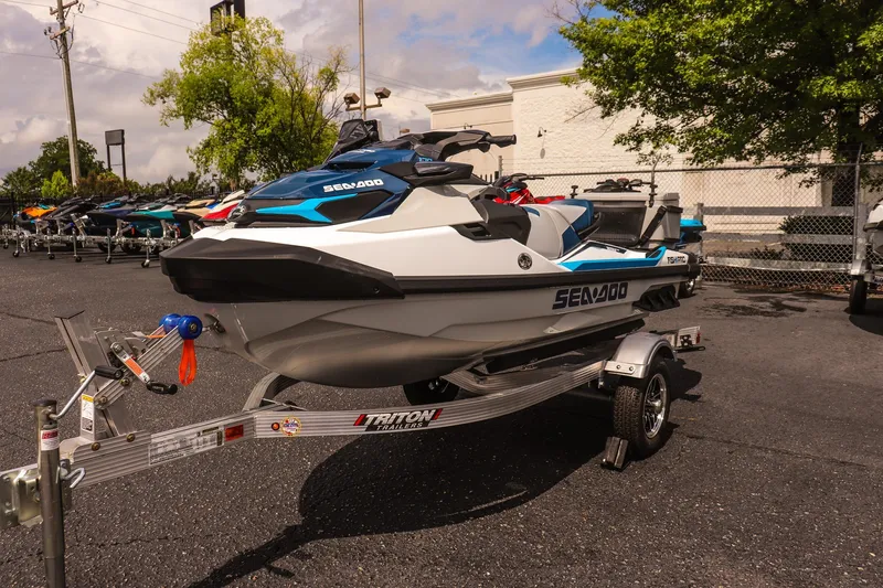 The Image of 2026 Sea-Doo FishPro Sport 170 on trailer, parked outdoors, ready for adventure. - 1