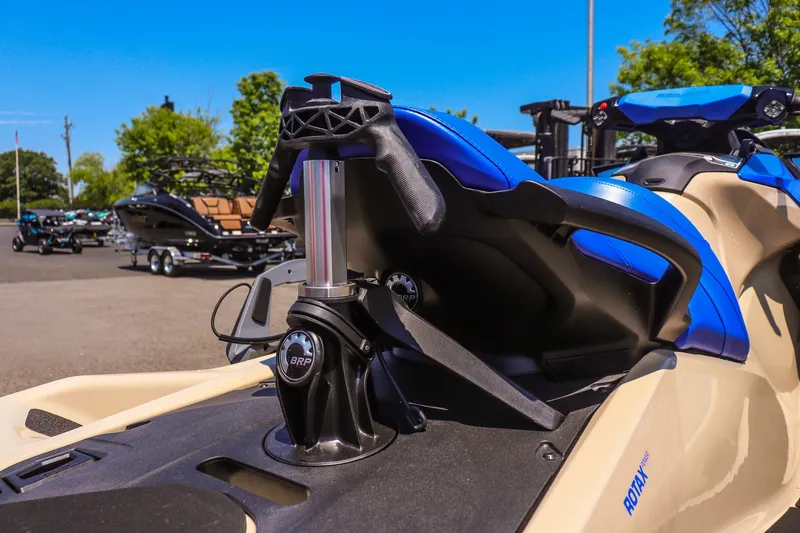 Slide: The Image of 2026 Sea-Doo Wake 170 jet ski with blue accents, featuring a BRP Rotax engine. - 13