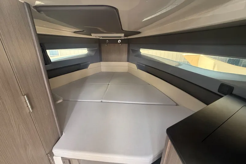 Slide: The Image of Interior cabin of 2026 Navan C30 boat, featuring modern design and comfortable seating. - 29