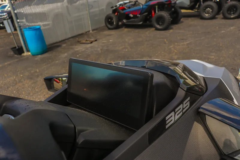 Slide: The Image of 2025 Sea-Doo GTX Limited 325 dashboard display, showcasing sleek design and advanced technology. - 15