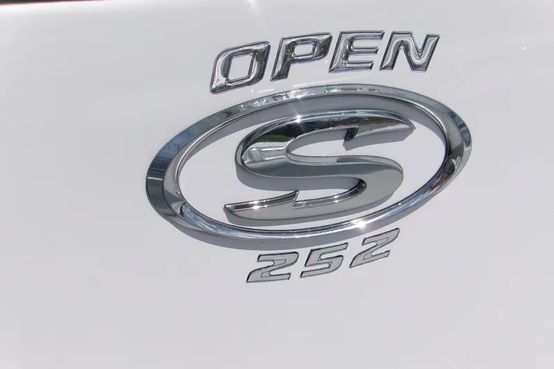 Slide: The Image of 2027 Sportsman Open 252 Center Console logo on white background. - 17
