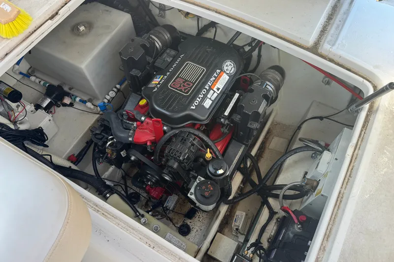 Slide: The Image of Engine compartment of a 2008 Four Winns V248 boat with Volvo Penta motor. - 22